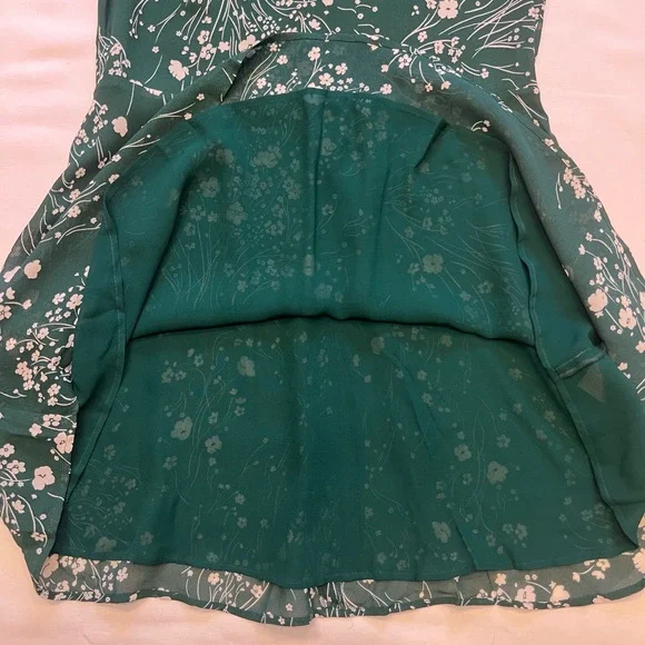 Reformation Green Floral Mini Dress - Picture 10 of 16